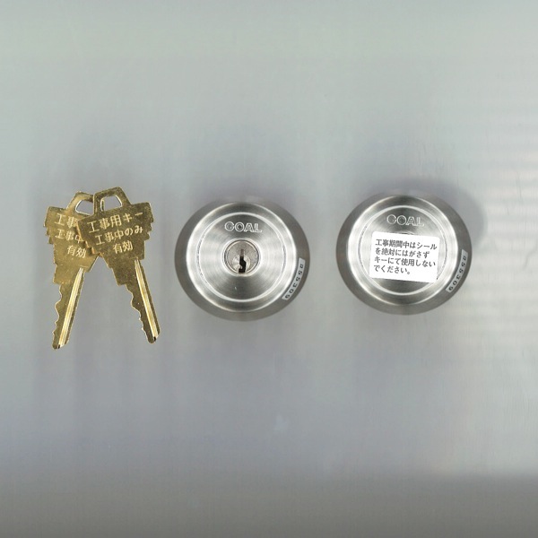 三協アルミ　GOAL製SPシリンダーサムターンセット　2ロック　WD2679・WD2680　色 : SI