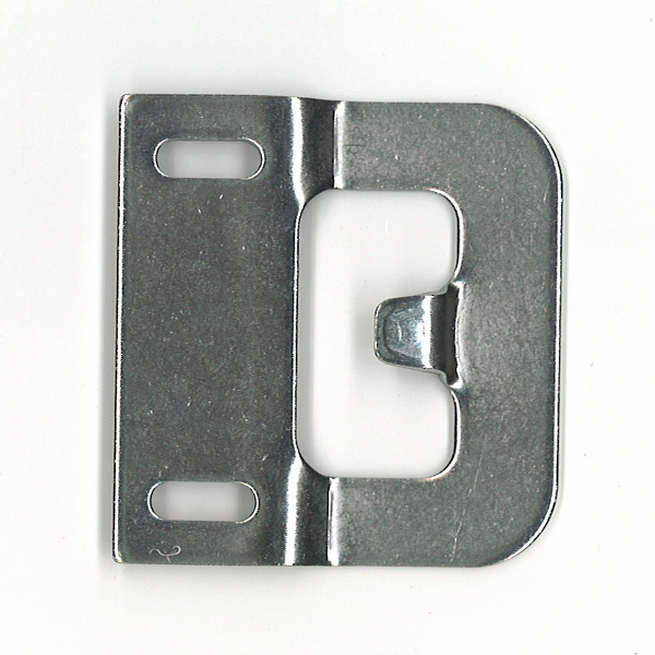 ビル用クレセント受け　色:シルバー　ビスピッチ:40mm　CLU30