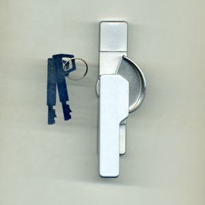 ビル用キー付きクレセント　BZCS-17BL　色 : シルバー　(ビスカバー付)