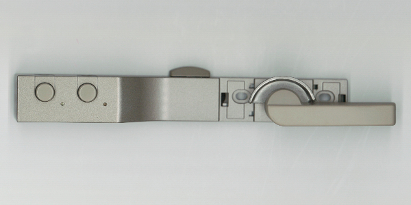 ボタン錠付クレセント　CHBBS-205R　色 : CH(ステン)　ビスピッチ:45mm