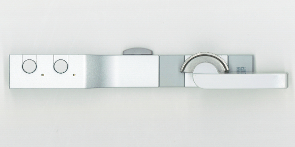 ボタン錠付クレセント　YSBBS-205R　色 : YS　ビスピッチ:45mm